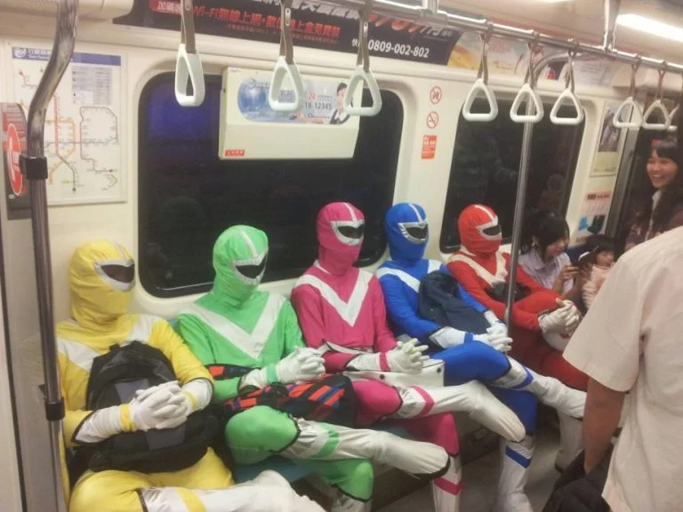 Power Rangers on the subway 37 Power Rangers on the subway 37