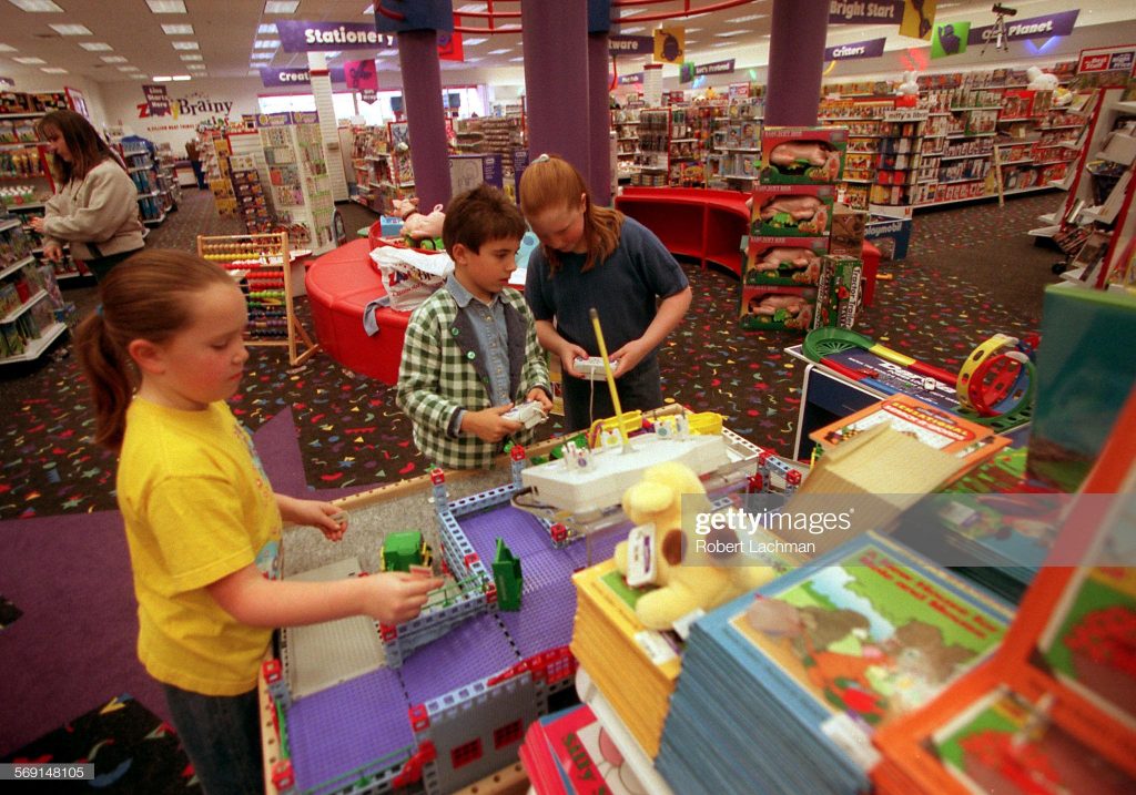 Inside a Zany Brainy toy store in Orange, CA (March 12, 1998) 90kids