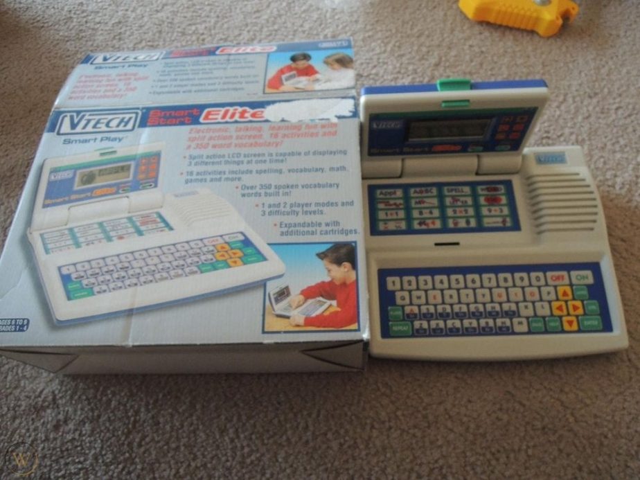 VTech laptop for kids. I can still hear the sound it makes when it ...