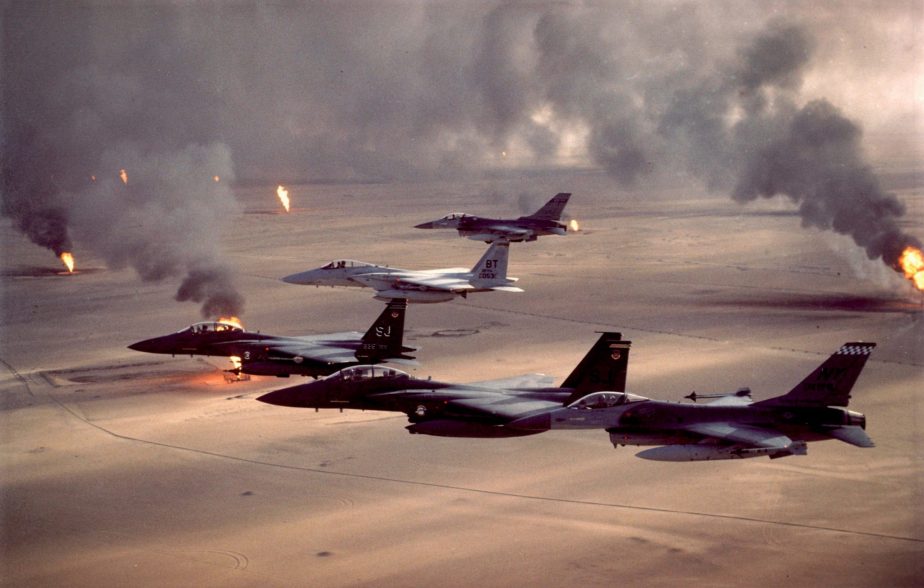 Operation Desert Storm, 1991 Fighter jets F15E Strike Eagle, F15C