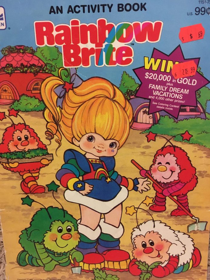 Rainbow Brite coloring book