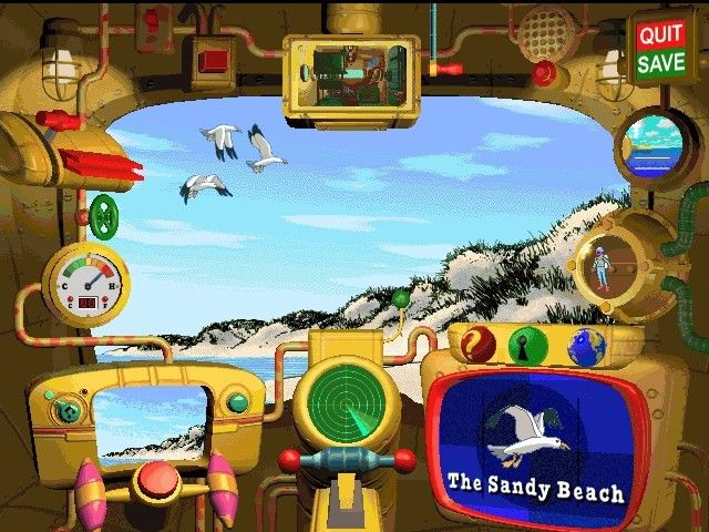 The Magic School Bus computer games (this one is Explores the Ocean) -  