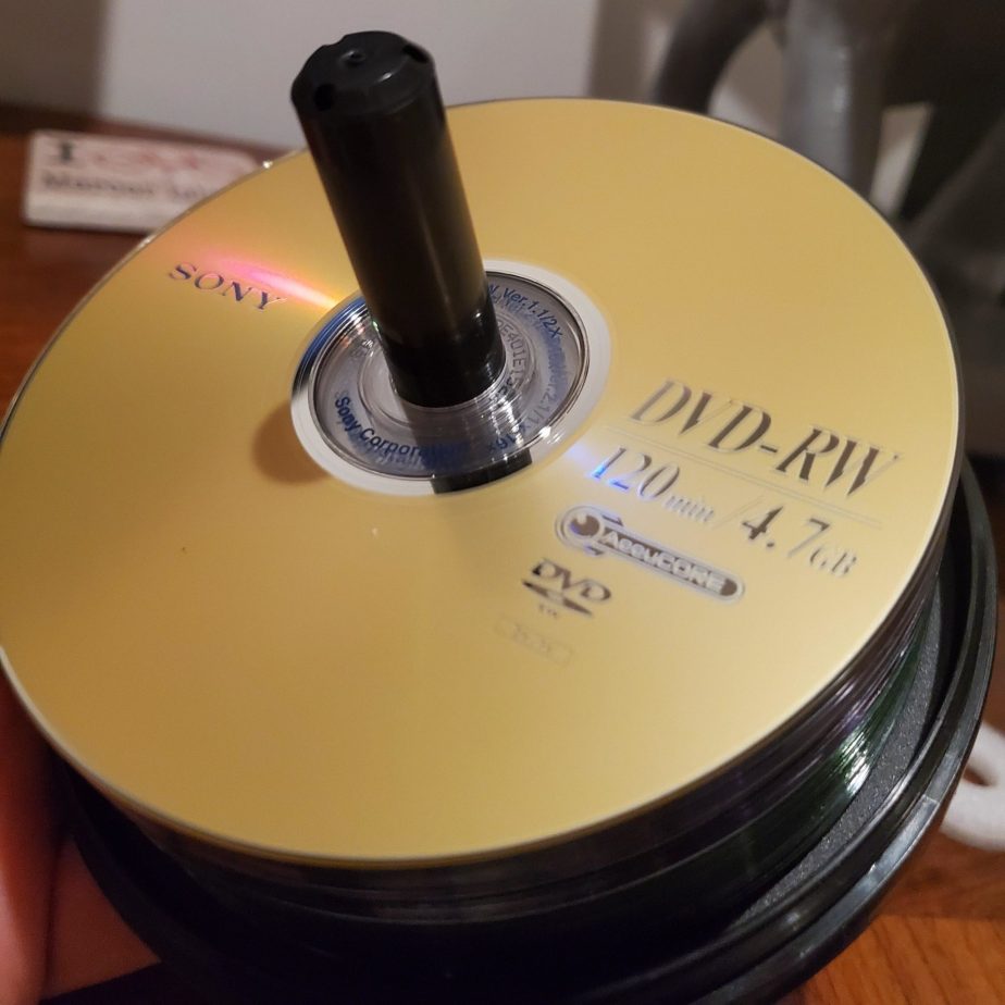 Rewritable DVD discs used to be worth their weight in gold. Now not