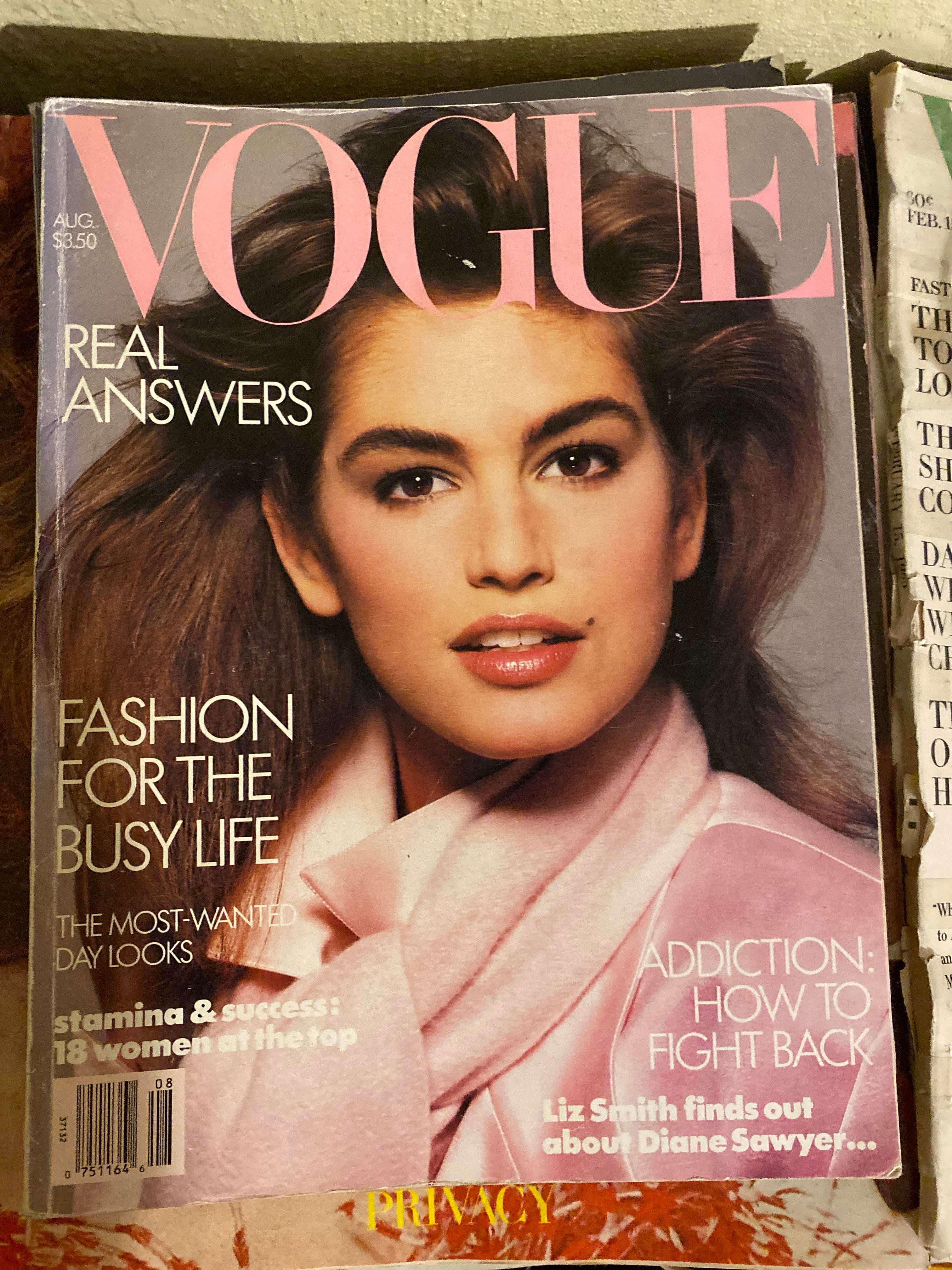 Vogue Magazine 1986. Cindy Crawford 3
