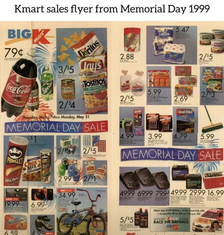 Stepping Back to Summer '99: A Look at Kmart's Memorial Day Deals 1 Stepping Back to Summer '99: A Look at Kmart's Memorial Day Deals 1